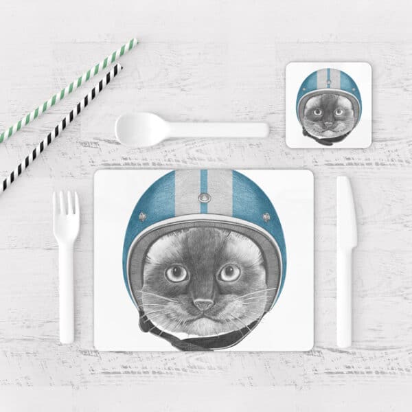 Individuales De Mesa Modernos para Comedor Gatos 60