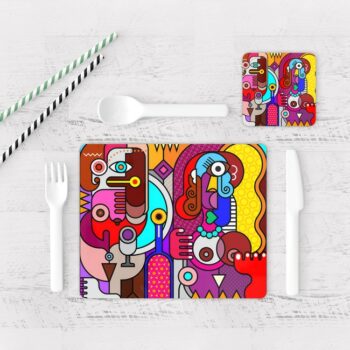Individuales De Mesa Modernos para Comedor Picasso 14