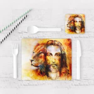 Individuales De Mesa Modernos para Comedor Jesús Cristo 09