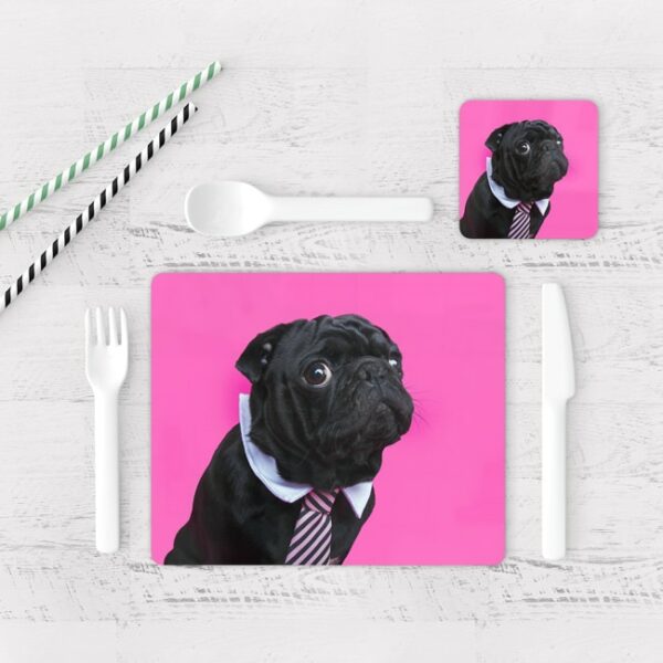 Individuales De Mesa Modernos para Comedor Perro Pug 76