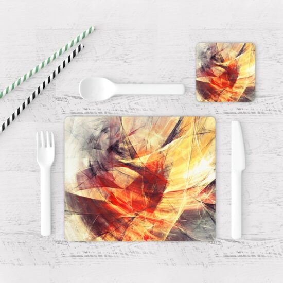 Individuales De Mesa Modernos para Comedor Abstracto 142