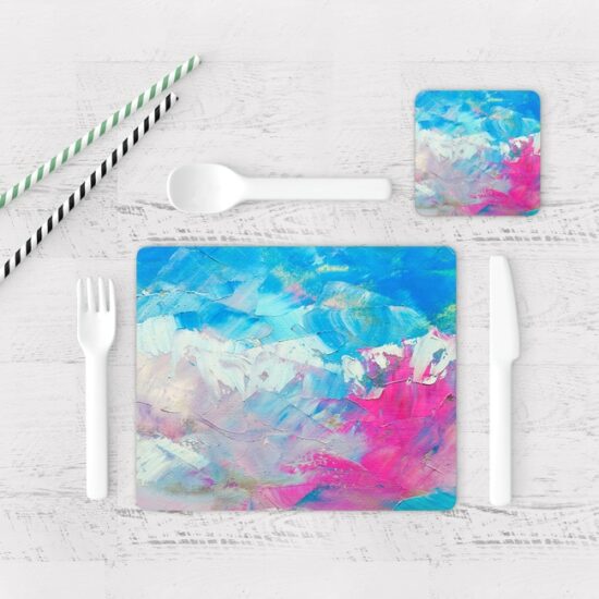 Individuales De Mesa Modernos para Comedor Pintura Pincel 15