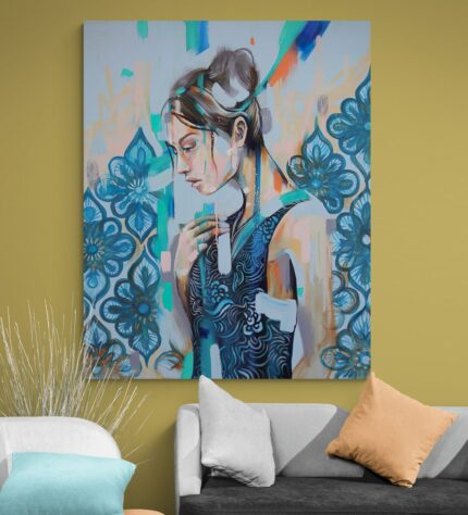 Cuadro en Lienzo Para Alcobas Hermosas y Modernas