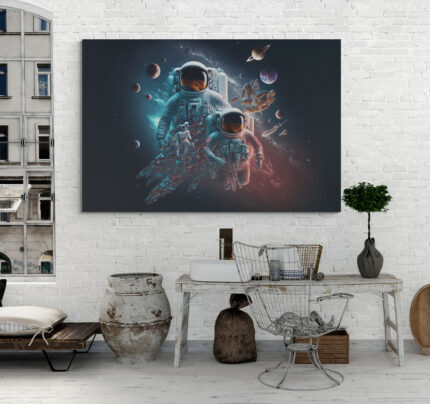 Cuadro En Lienzo Astronauta 094