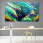 Cuadro En Lienzo Abstracto Colores 297