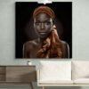 Cuadro En Lienzo Pintura Mujeres Africanas 030