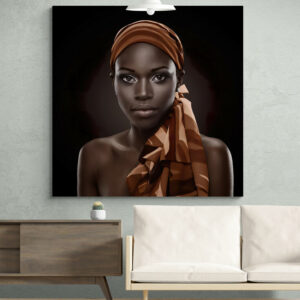 ? Cuadro En Lienzo Pintura Mujeres Africanas 030