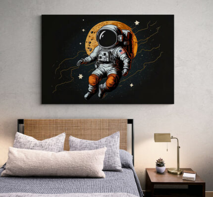 Cuadro En Lienzo Astronauta 079