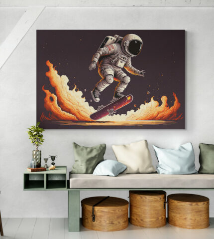 Cuadro En Lienzo Astronauta 112