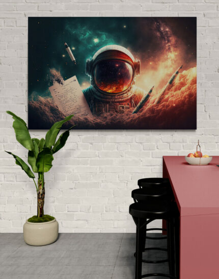 Cuadro En Lienzo Astronauta 105