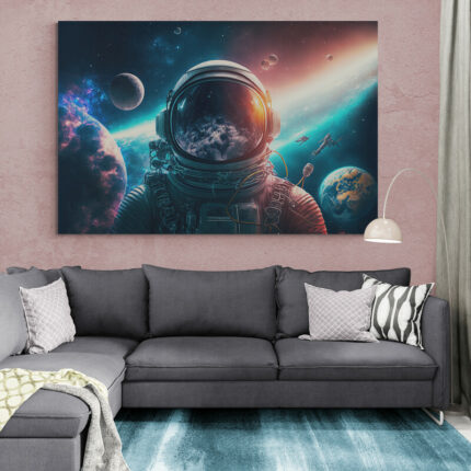 Cuadro En Lienzo Astronauta 090