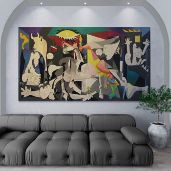 Cuadro En Lienzo Guernica Colores Pablo Picasso
