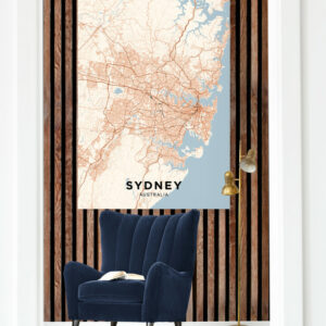 ? Cuadro En Lienzo Mapa Ciudad Sydney 002