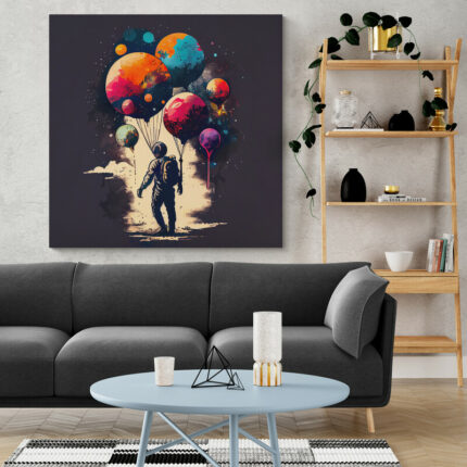 Cuadro En Lienzo Astronauta 077