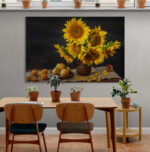 Cuadro En Lienzo Bodegon Girasoles 136