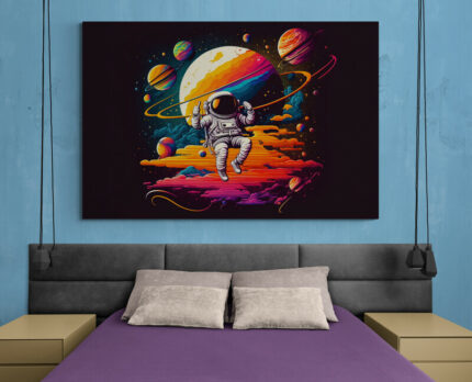 Cuadro En Lienzo Astronauta 091