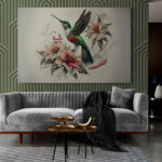 Cuadro En Lienzo Colibri 114