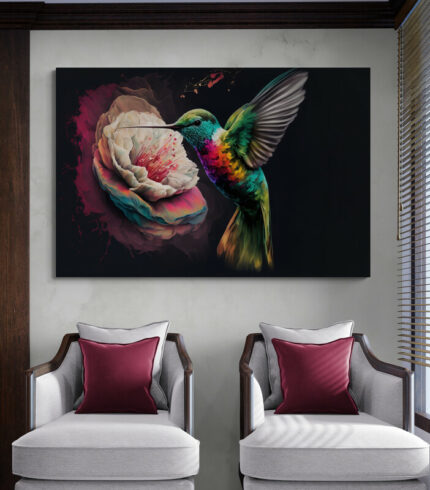 Cuadro En Lienzo Colibri 147
