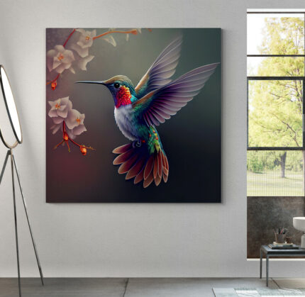 Cuadro En Lienzo Colibri 152