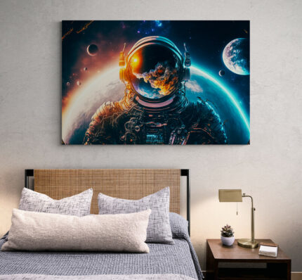 Cuadro En Lienzo Astronauta 083