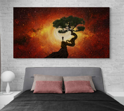 Cuadro En Lienzo Arbol Via Lactea 064
