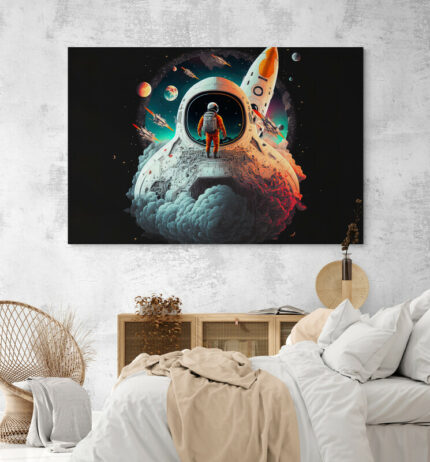 Cuadro En Lienzo Astronauta 102