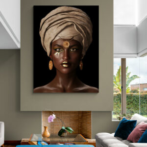 ? Cuadro En Lienzo Pintura Mujeres Africanas 007