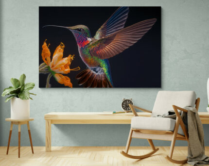 Cuadro En Lienzo Colibri 126