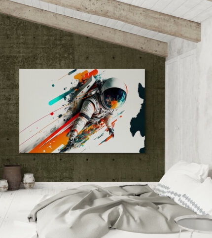 Cuadro En Lienzo Astronauta 095