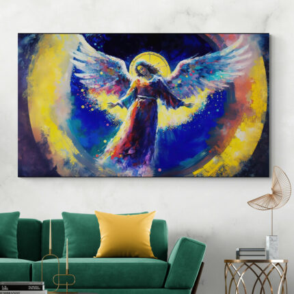 Cuadro En Lienzo Pintura Angeles 002