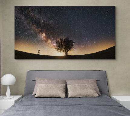Cuadro En Lienzo Arbol Via Lactea 059