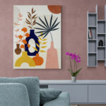 Cuadro En Lienzo Boho Diseño Minimalista 556