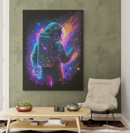 Cuadro En Lienzo Astronauta 082