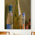 Cuadro En Lienzo Bodegon Botellas 187