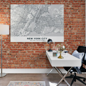 Cuadro En Lienzo Mapa Ciudad New York 005