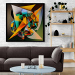 Cuadro En Lienzo Abstracto Colores 328