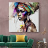 Cuadro En Lienzo Pintura Mujeres Africanas 043