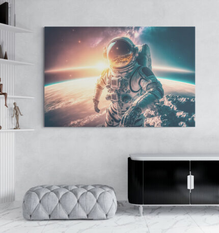 Cuadro En Lienzo Astronauta 086