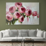 Cuadro En Lienzo Pintura Flores 413