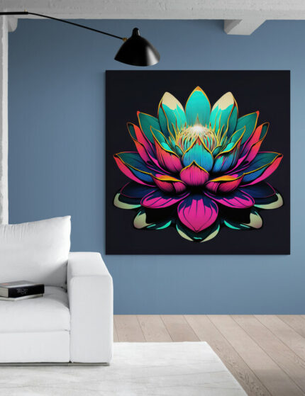 Cuadro En Lienzo Flor De Loto 085