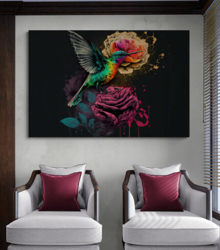 Cuadro En Lienzo Colibri 146