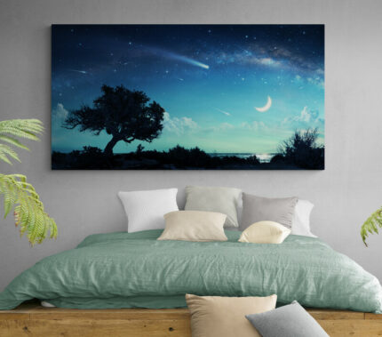 Cuadro En Lienzo Arbol Via Lactea 020