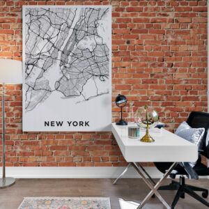 Cuadro En Lienzo Mapa Ciudad New York 004