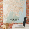 Cuadro En Lienzo Mapa Ciudad Sydney 001