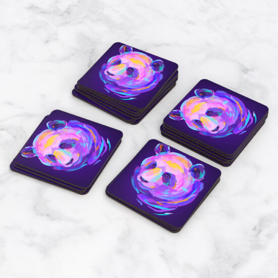 Porta Vasos Set x 6 Oso Panda 02