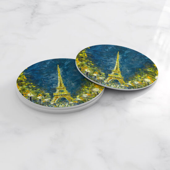 Porta Vasos Set x 6 Pintura Paris 24