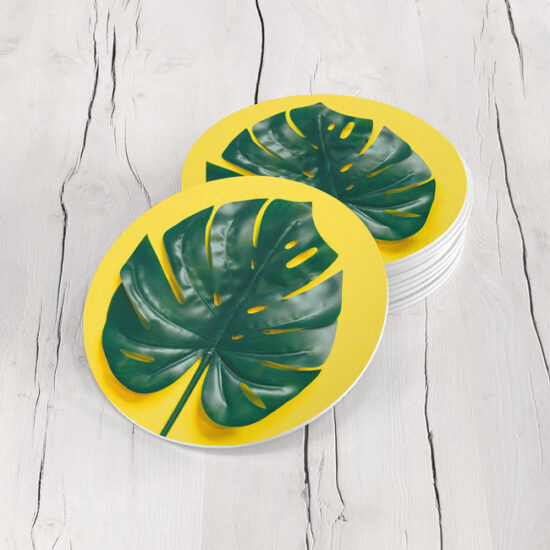 Porta Vasos Set x 6 Hoja Tropical 16