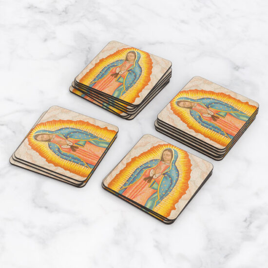 Porta Vasos Set x 6 Virgen Maria 06