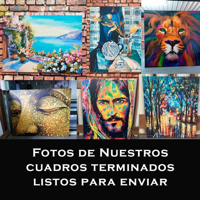Cuadro Lienzo Para Sala Caballos 095 - Imagen 6